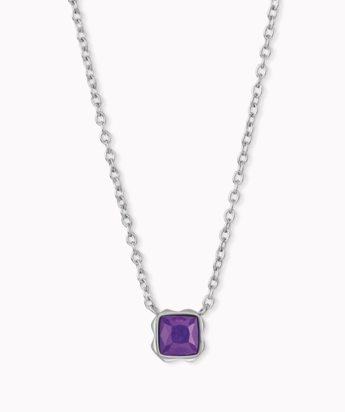 Coeur de Lion Silver Necklace Sugilite - February